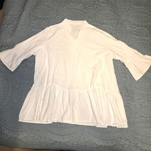 Women's 3X Bell Sleeve Peplum Top